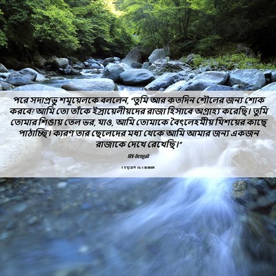 Picture 06 - 1 চমূৱেল 16:1 BENIRV - পরে সদাপ্রভু - Bible Verse Picture