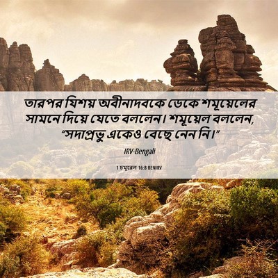 Picture 06 - 1 চমূৱেল 16:8 BENIRV - তারপর যিশয় - Bible Verse Picture