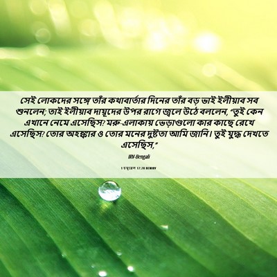 Picture 06 - 1 চমূৱেল 17:28 BENIRV - সেই লোকদের সঙ্গে - Bible Verse Picture