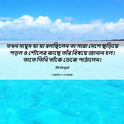 Picture 06 - 1 চমূৱেল 17:31 BENIRV - তখন দায়ূদ যা যা - Bible Verse Picture