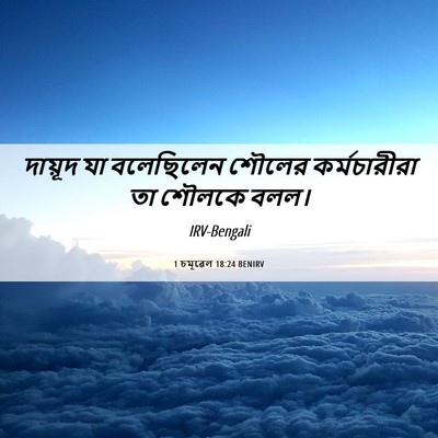 Picture 06 - 1 চমূৱেল 18:24 BENIRV - দায়ূদ যা - Bible Verse Picture