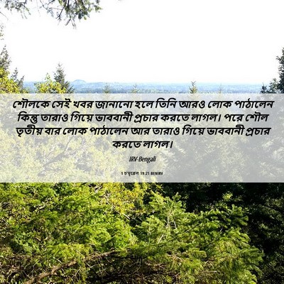 Picture 06 - 1 চমূৱেল 19:21 BENIRV - শৌলকে সেই খবর - Bible Verse Picture