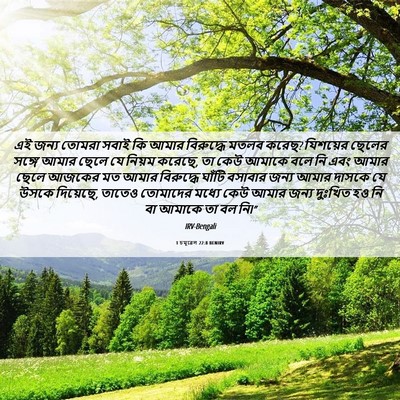Picture 06 - 1 চমূৱেল 22:8 BENIRV - এই জন্য তোমরা সবাই - Bible Verse Picture