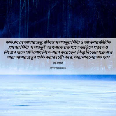 Picture 06 - 1 চমূৱেল 25:26 BENIRV - অতএব হে আমার প্রভু, - Bible Verse Picture