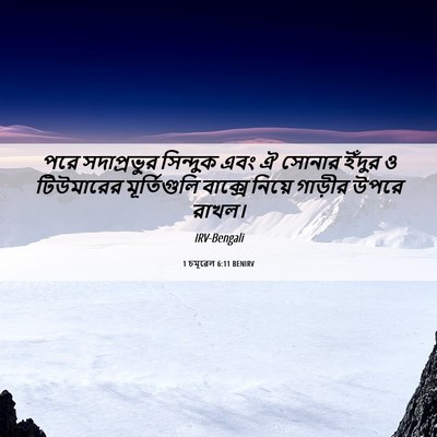 Picture 06 - 1 চমূৱেল 6:11 BENIRV - পরে সদাপ্রভুর - Bible Verse Picture