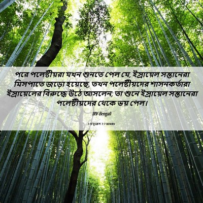 Picture 06 - 1 চমূৱেল 7:7 BENIRV - পরে পলেষ্টীয়রা - Bible Verse Picture