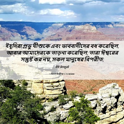 Picture 06 - 1 থিচলনীকীয়া 2:15 BENIRV - ইহূদিরা প্রভু - Bible Verse Picture