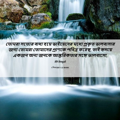 Picture 06 - 1 পিতরের 1:22 BENIRV - তোমরা সত্যের - Bible Verse Picture