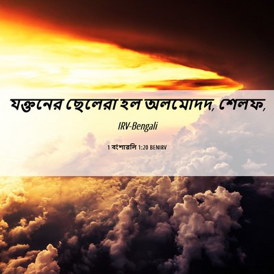 Picture 06 - 1 বংশাৱলি 1:20 BENIRV - যক্তনের ছেলেরা হল - Bible Verse Picture