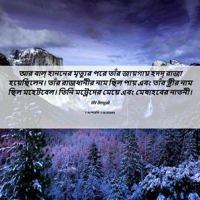 Picture 06 - 1 বংশাৱলি 1:50 BENIRV - আর বাল্‌ হাননের - Bible Verse Picture
