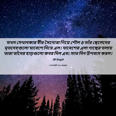 Picture 06 - 1 বংশাৱলি 10:12 BENIRV - তখন সেখানকার বীর - Bible Verse Picture