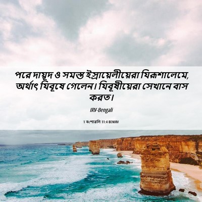 Picture 06 - 1 বংশাৱলি 11:4 BENIRV - পরে দায়ূদ ও সমস্ত - Bible Verse Picture