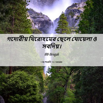 Picture 06 - 1 বংশাৱলি 12:7 BENIRV - গদোরীয় যিরোহমের - Bible Verse Picture