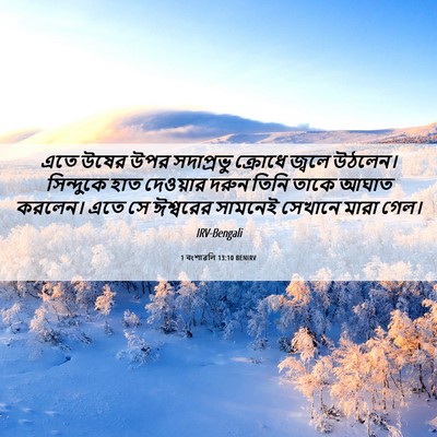 Picture 06 - 1 বংশাৱলি 13:10 BENIRV - এতে উষের উপর - Bible Verse Picture