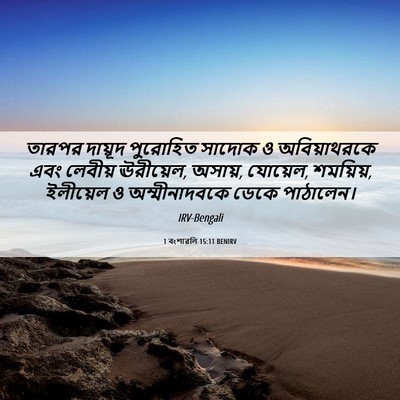 Picture 06 - 1 বংশাৱলি 15:11 BENIRV - তারপর দায়ূদ - Bible Verse Picture