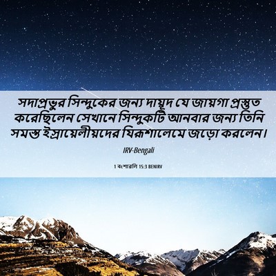 Picture 06 - 1 বংশাৱলি 15:3 BENIRV - সদাপ্রভুর - Bible Verse Picture