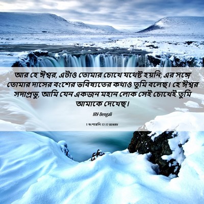 Picture 06 - 1 বংশাৱলি 17:17 BENIRV - আর হে ঈশ্বর, এটাও - Bible Verse Picture
