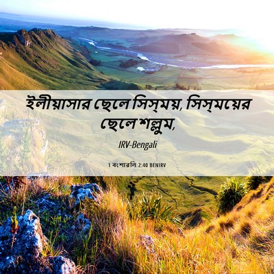 Picture 06 - 1 বংশাৱলি 2:40 BENIRV - ইলীয়াসার ছেলে - Bible Verse Picture