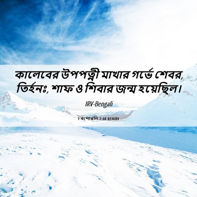 Picture 06 - 1 বংশাৱলি 2:48 BENIRV - কালেবের উপপত্নী - Bible Verse Picture