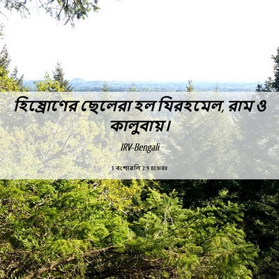 Picture 06 - 1 বংশাৱলি 2:9 BENIRV - হিষ্রোণের ছেলেরা - Bible Verse Picture