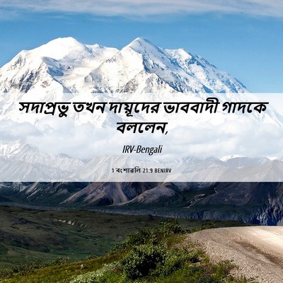 Picture 06 - 1 বংশাৱলি 21:9 BENIRV - সদাপ্রভু তখন - Bible Verse Picture