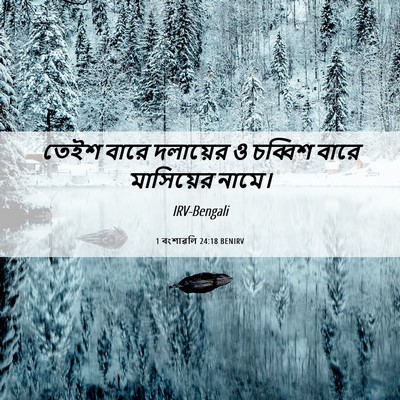Picture 06 - 1 বংশাৱলি 24:18 BENIRV - তেইশ বারে দলায়ের - Bible Verse Picture