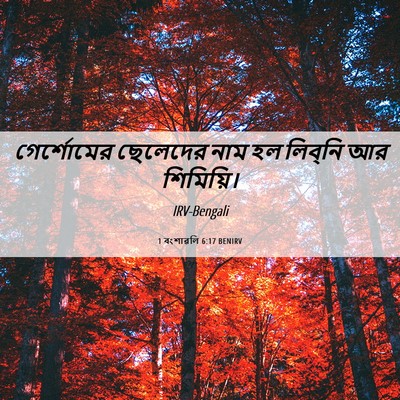Picture 06 - 1 বংশাৱলি 6:17 BENIRV - গের্শোমের ছেলেদের - Bible Verse Picture