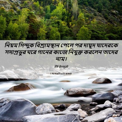 Picture 06 - 1 বংশাৱলি 6:31 BENIRV - নিয়ম সিন্দুক - Bible Verse Picture