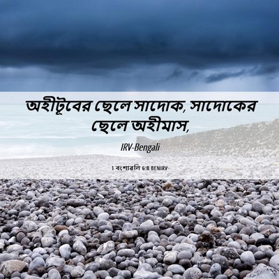 Picture 06 - 1 বংশাৱলি 6:8 BENIRV - অহীটূবের ছেলে - Bible Verse Picture