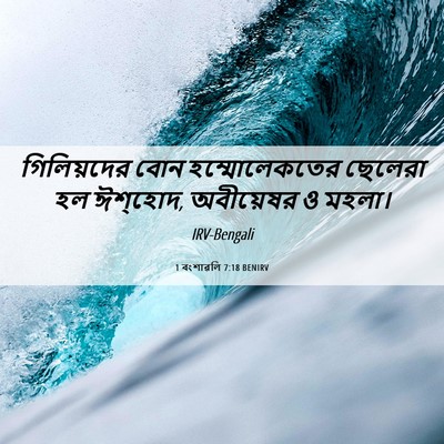 Picture 06 - 1 বংশাৱলি 7:18 BENIRV - গিলিয়দের বোন - Bible Verse Picture