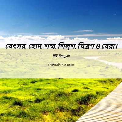 Picture 06 - 1 বংশাৱলি 7:37 BENIRV - বেৎসর, হোদ, শম্ম, - Bible Verse Picture