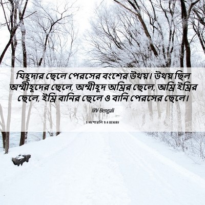 Picture 06 - 1 বংশাৱলি 9:4 BENIRV - যিহূদার ছেলে - Bible Verse Picture