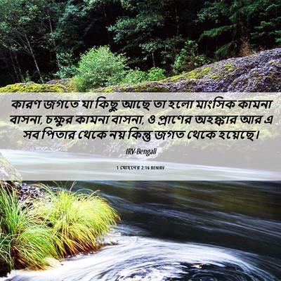 Picture 06 - 1 যোহনের 2:16 BENIRV - কারণ জগতে যা কিছু - Bible Verse Picture
