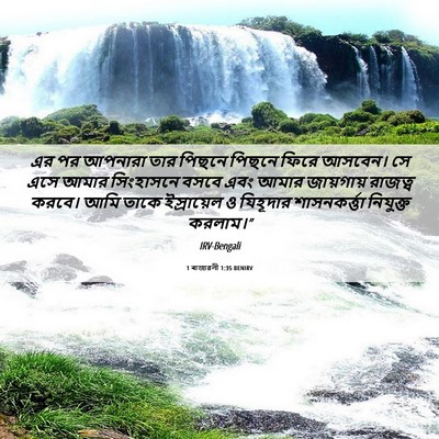 Picture 06 - 1 ৰাজাৱলী 1:35 BENIRV - এর পর আপনারা তার - Bible Verse Picture