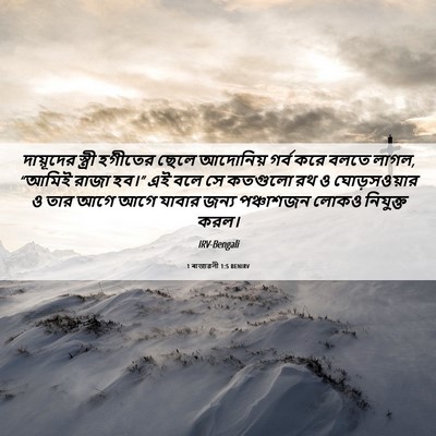 Picture 06 - 1 ৰাজাৱলী 1:5 BENIRV - দায়ূদের স্ত্রী - Bible Verse Picture