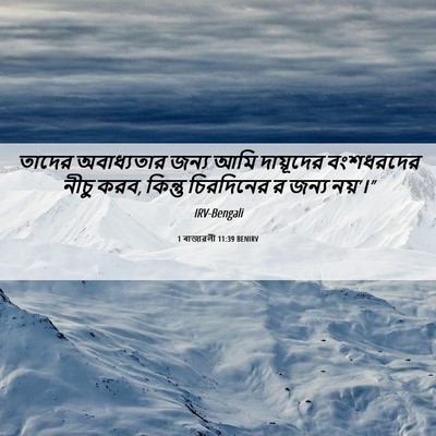 Picture 06 - 1 ৰাজাৱলী 11:39 BENIRV - তাদের অবাধ্যতার - Bible Verse Picture