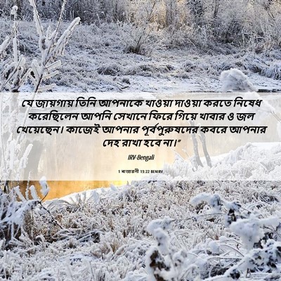 Picture 06 - 1 ৰাজাৱলী 13:22 BENIRV - যে জায়গায় তিনি - Bible Verse Picture