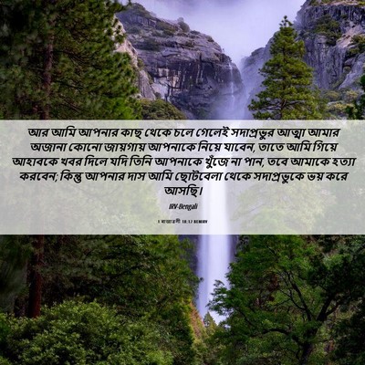 Picture 06 - 1 ৰাজাৱলী 18:12 BENIRV - আর আমি আপনার কাছ - Bible Verse Picture