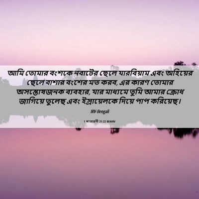 Picture 06 - 1 ৰাজাৱলী 21:22 BENIRV - আমি তোমার বংশকে - Bible Verse Picture