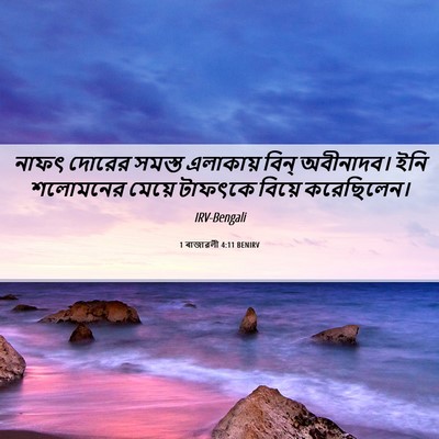 Picture 06 - 1 ৰাজাৱলী 4:11 BENIRV - নাফৎ দোরের সমস্ত - Bible Verse Picture