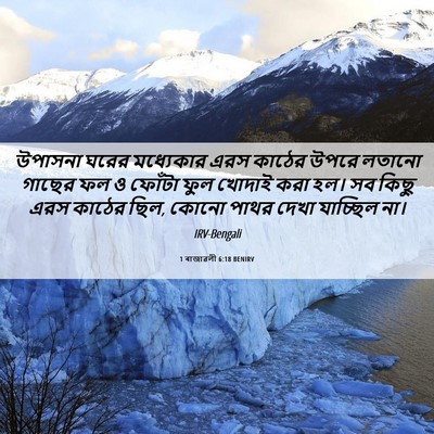 Picture 06 - 1 ৰাজাৱলী 6:18 BENIRV - উপাসনা ঘরের - Bible Verse Picture