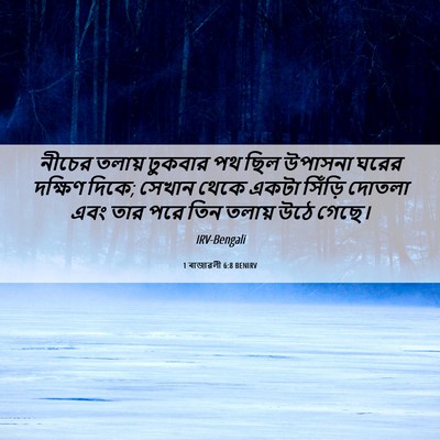 Picture 06 - 1 ৰাজাৱলী 6:8 BENIRV - নীচের তলায় - Bible Verse Picture
