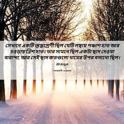 Picture 06 - 1 ৰাজাৱলী 7:6 BENIRV - সেখানে একটি - Bible Verse Picture