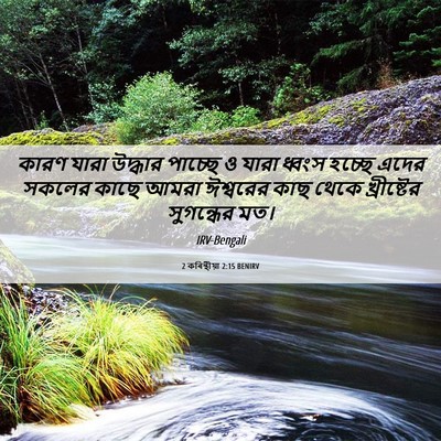 Picture 06 - 2 কৰিন্থীয়া 2:15 BENIRV - কারণ যারা উদ্ধার - Bible Verse Picture