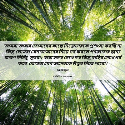 Picture 06 - 2 কৰিন্থীয়া 5:12 BENIRV - আমরা আবার তোমাদের - Bible Verse Picture