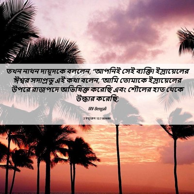 Picture 06 - 2 চমূৱেল 12:7 BENIRV - তখন নাথন দায়ূদকে - Bible Verse Picture