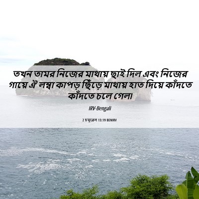 Picture 06 - 2 চমূৱেল 13:19 BENIRV - তখন তামর নিজের - Bible Verse Picture