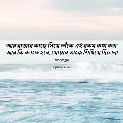 Picture 06 - 2 চমূৱেল 14:3 BENIRV - আর রাজার কাছে - Bible Verse Picture