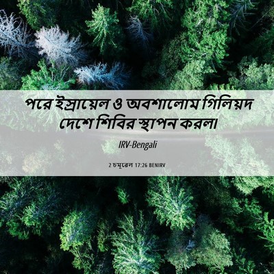 Picture 06 - 2 চমূৱেল 17:26 BENIRV - পরে ইস্রায়েল ও - Bible Verse Picture