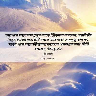 Picture 06 - 2 চমূৱেল 2:1 BENIRV - তারপরে দায়ূদ - Bible Verse Picture